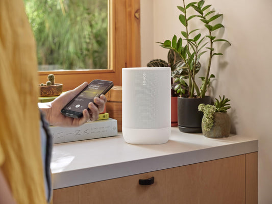 Sonos Move 2 Wireless Portable Speaker with Charging Base – White - Deccan Retail