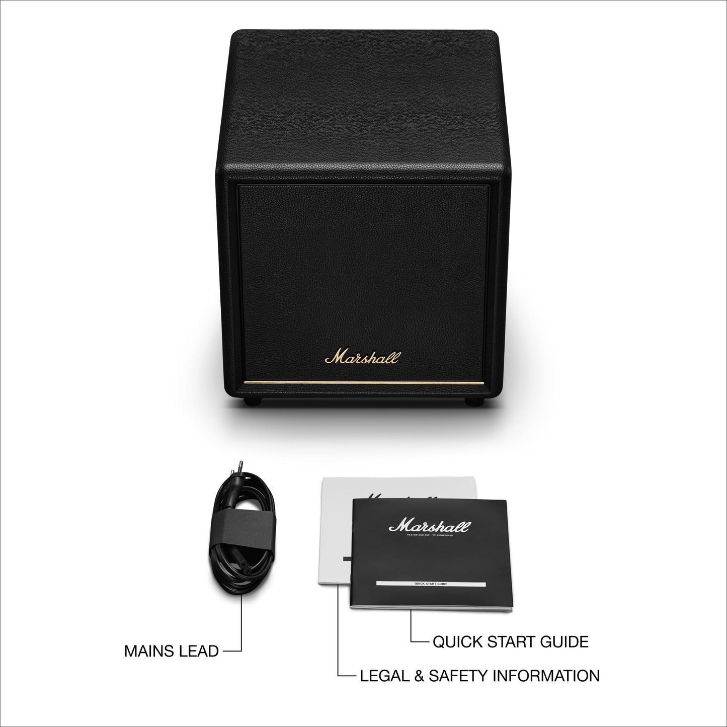 Marshall Heston SUB 200 Wireless Subwoofer – Black - Deccan Retail