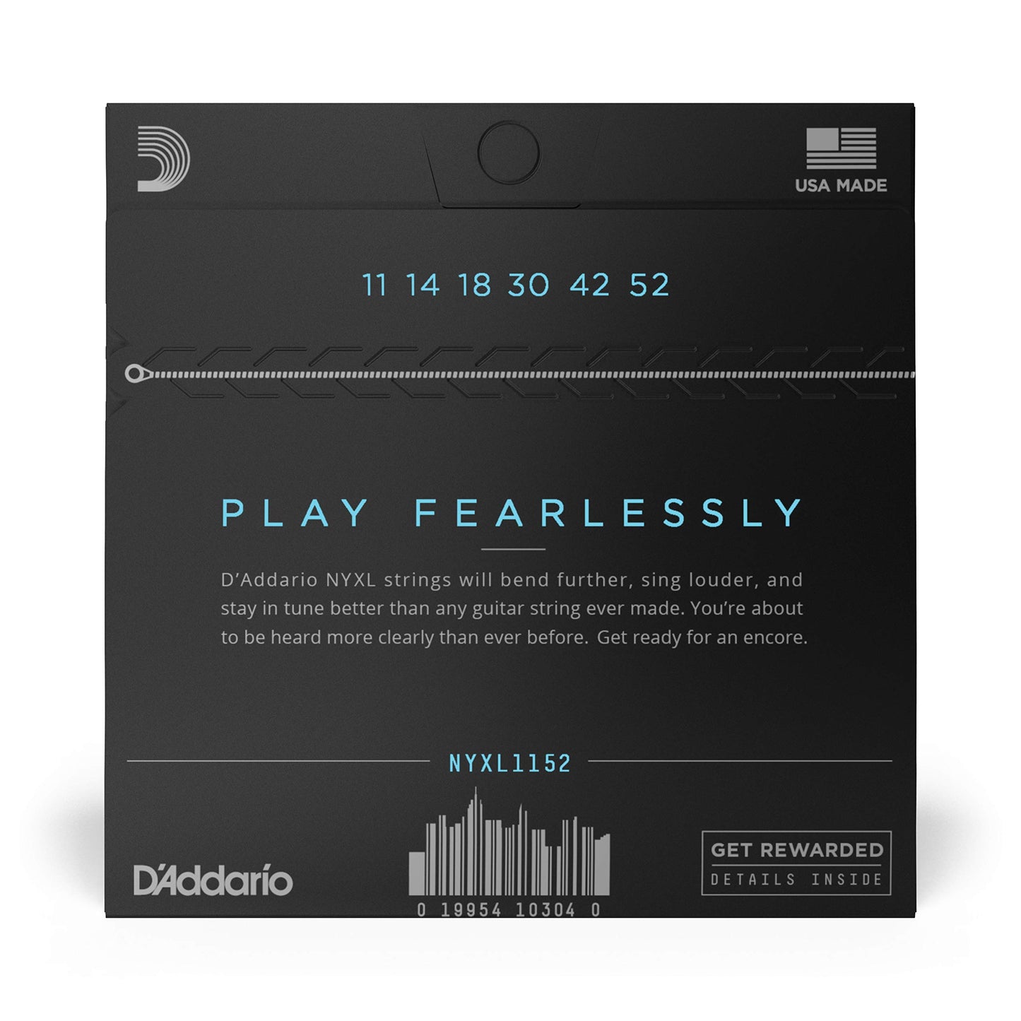 D'Addario NYXL Nickel Wound Electric Guitar Strings Medium Top/Heavy Bottom 11-52 (NYXL1152) - Deccan Retail