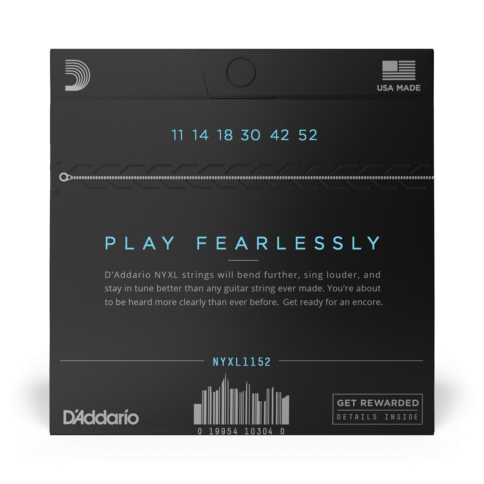 D'Addario NYXL Nickel Wound Electric Guitar Strings Medium Top/Heavy Bottom 11-52 (NYXL1152) - Deccan Retail