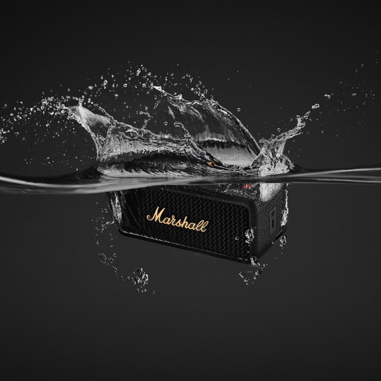 Marshall Emberton III Portable Bluetooth Speaker – Black & Brass - Deccan Retail