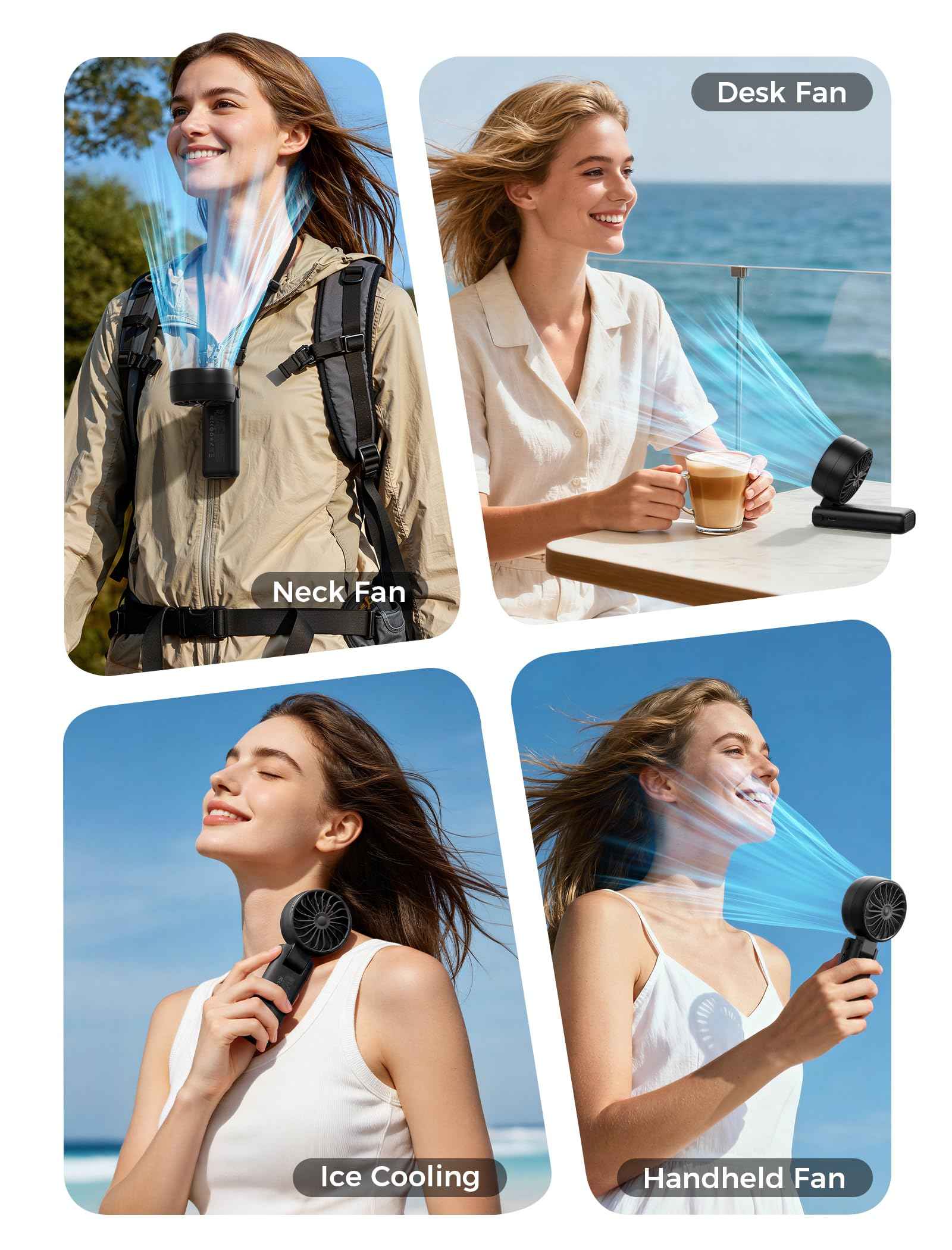 Aecooly Ice Cooling Handheld Fan PC01 - Black