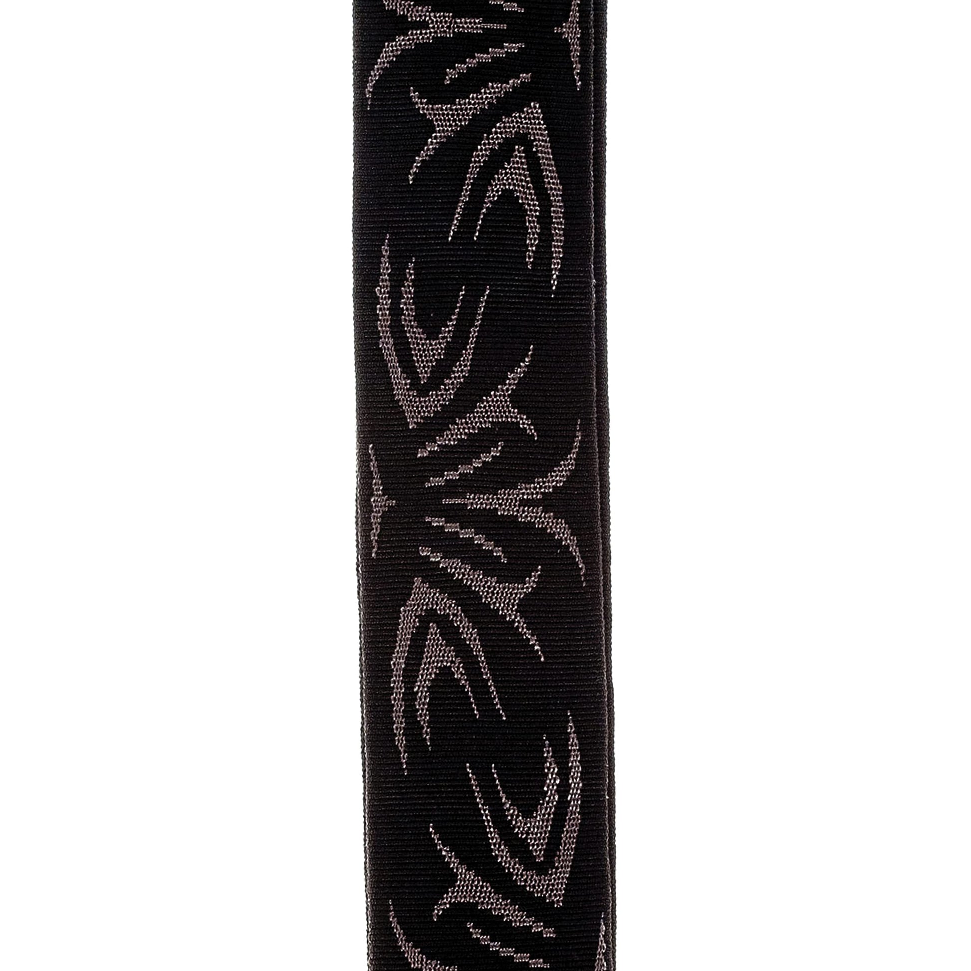 D'Addario Black/Gray Tattoo Woven Guitar Strap - Deccan Retail