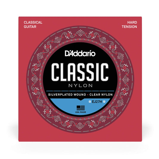 D'Addario EJ27H Nylon Classical Guitar Strings – Hard Tension - Deccan Retail