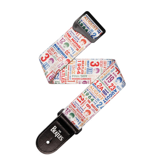 D'Addario Beatles 1965 Tour Ticket Stubs Guitar Strap - Deccan Retail