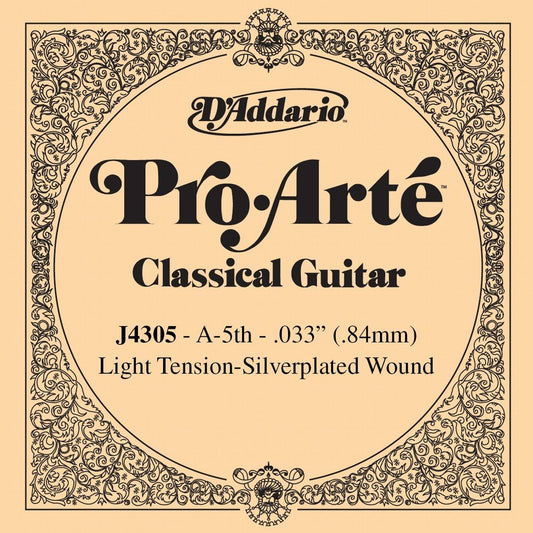 D'Addario J4305 Pro-Arte Classical Guitar String – 5th String Light Tension - Deccan Retail