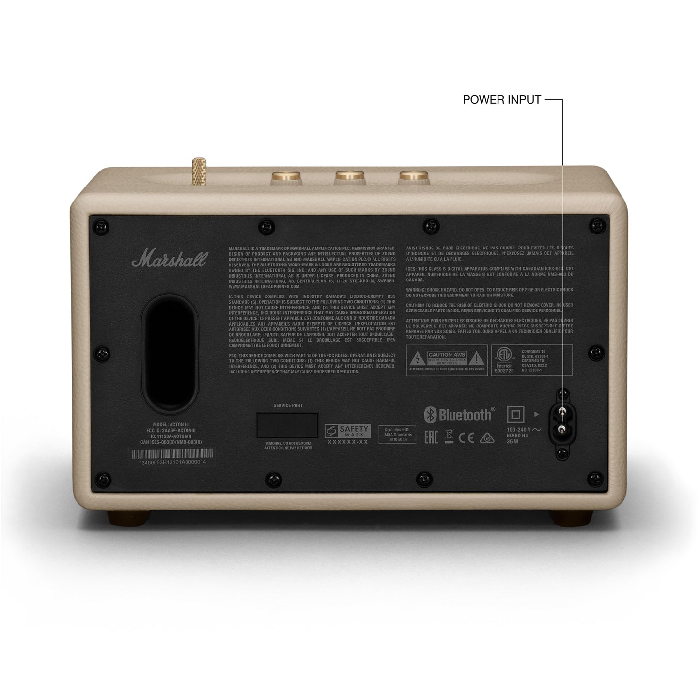 Marshall Acton III Bluetooth Home Speaker – Cream - Deccan Retail