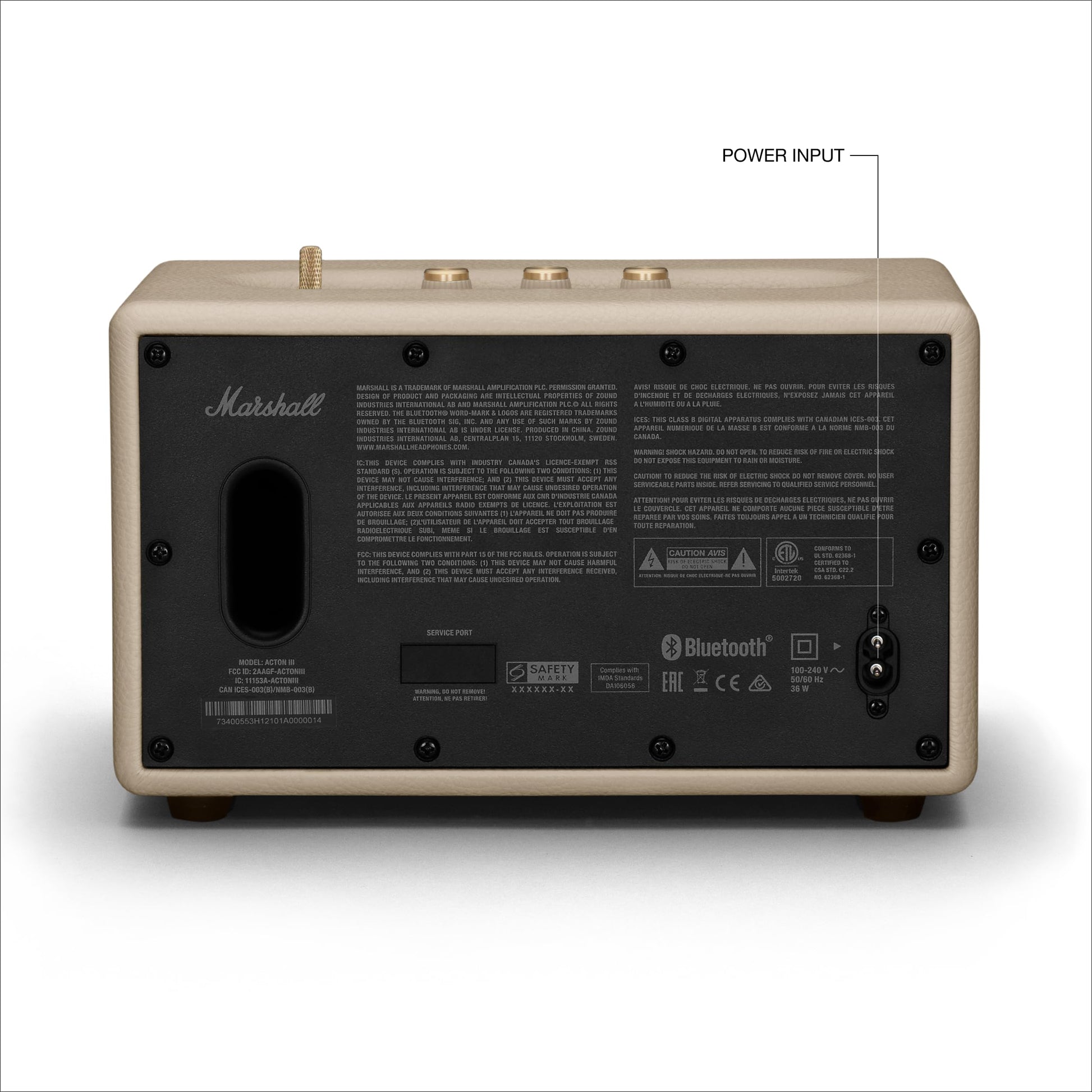 Marshall Acton III Bluetooth Home Speaker – Cream - Deccan Retail