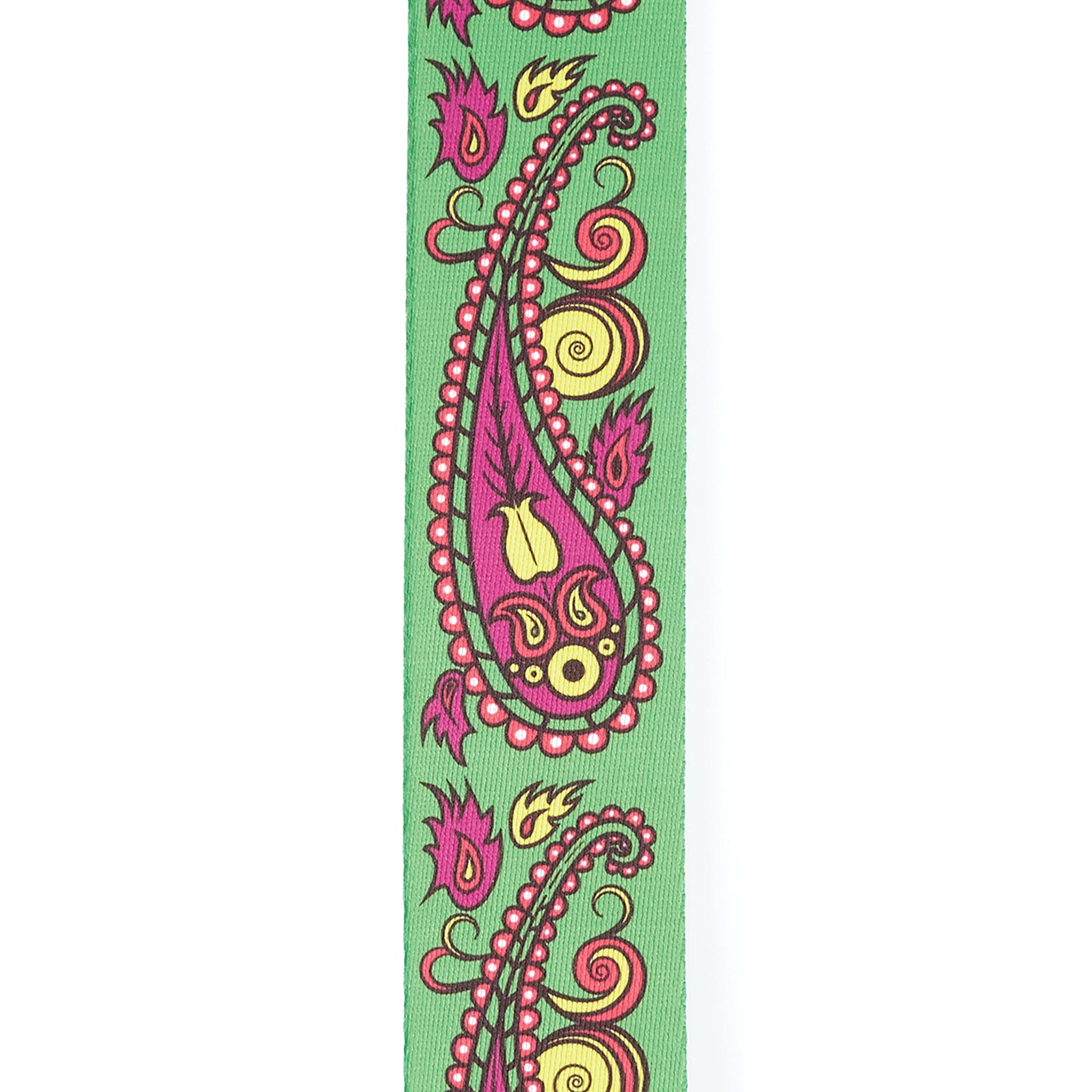 D'Addario Joe Satriani Paisley Green Guitar Strap - Deccan Retail