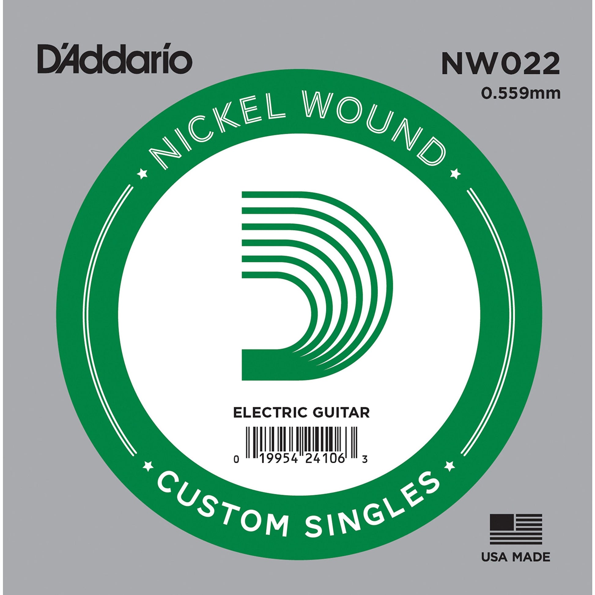 D'Addario Nickel Wound Electric Guitar Single String .022 (NW022) - Deccan Retail