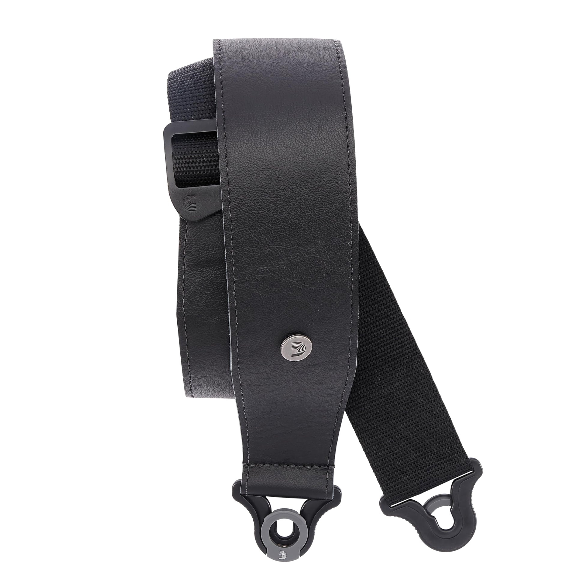 D'Addario Comfort Leather Auto Lock Guitar Strap – Black - Deccan Retail