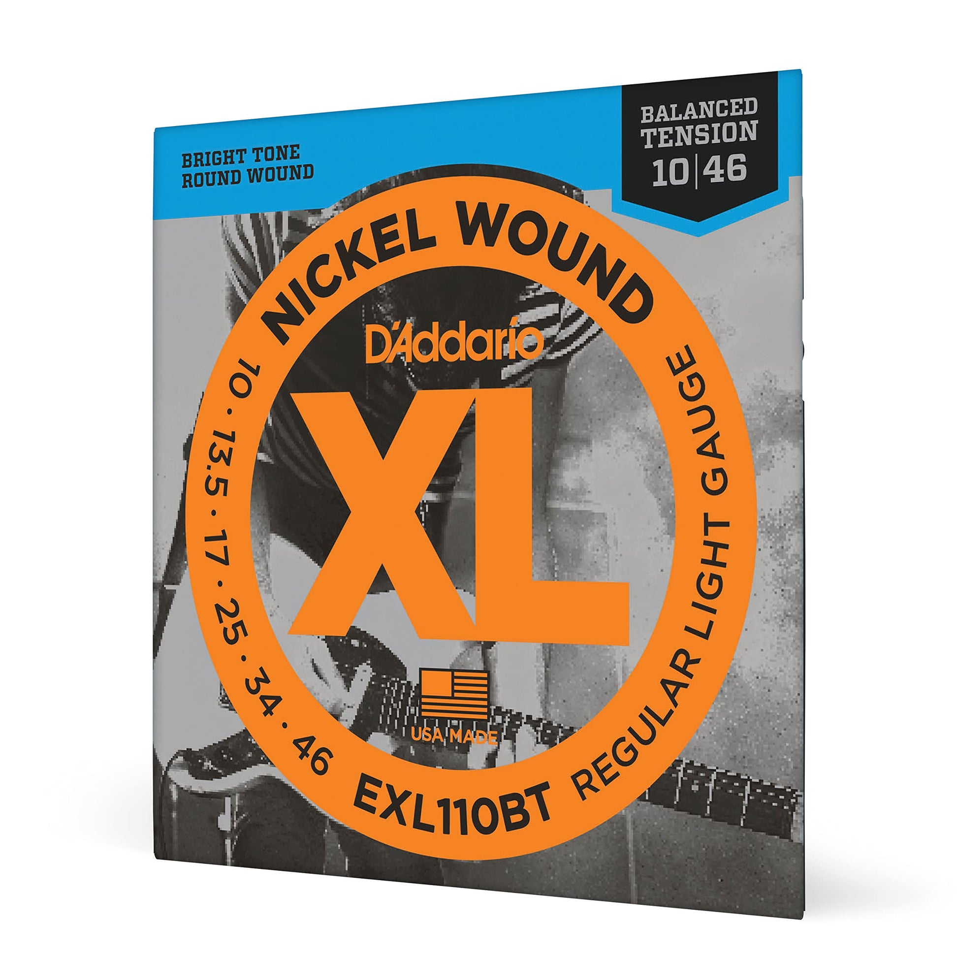 D'Addario EXL110BT Nickel Wound Electric Guitar Strings Regular Light 10-46 Balanced Tension - Deccan Retail