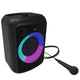 Klipsch Gig XL, Black - Portable Wireless Speaker - Multiple Color Modes - Bass Boost - 6.5" Woofer & 2" Tweeter - 8-Hour Playtime - Splash Resistant - Karaoke Mic Included