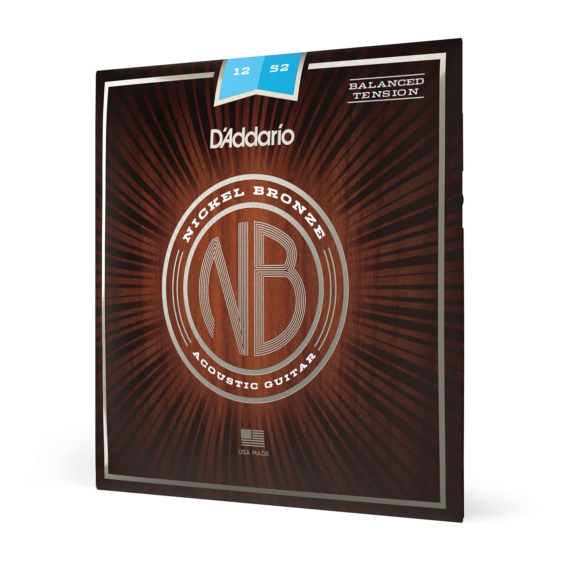 D'Addario Nickel Bronze Balanced Tension Acoustic Guitar Strings – Light - Deccan Retail
