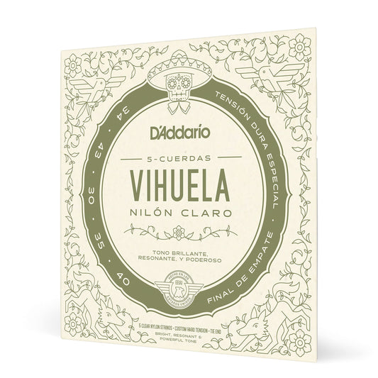 D'Addario Mariachi Vihuela Strings Clear Nylon (MV10C) - Deccan Retail