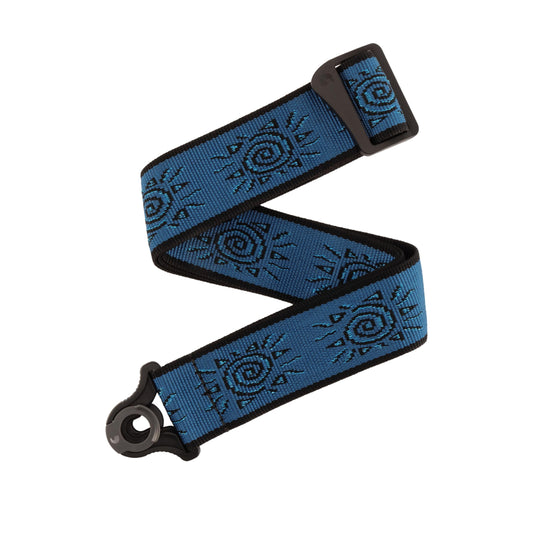 D'Addario Auto Lock Vintage Planet Waves Guitar Strap – Suns Blue - Deccan Retail