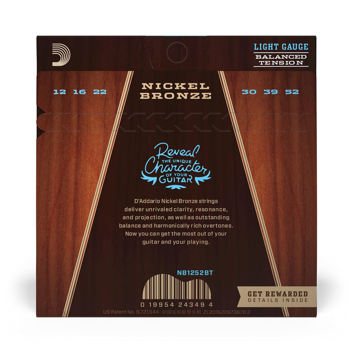 D'Addario Nickel Bronze Balanced Tension Acoustic Guitar Strings – Light - Deccan Retail