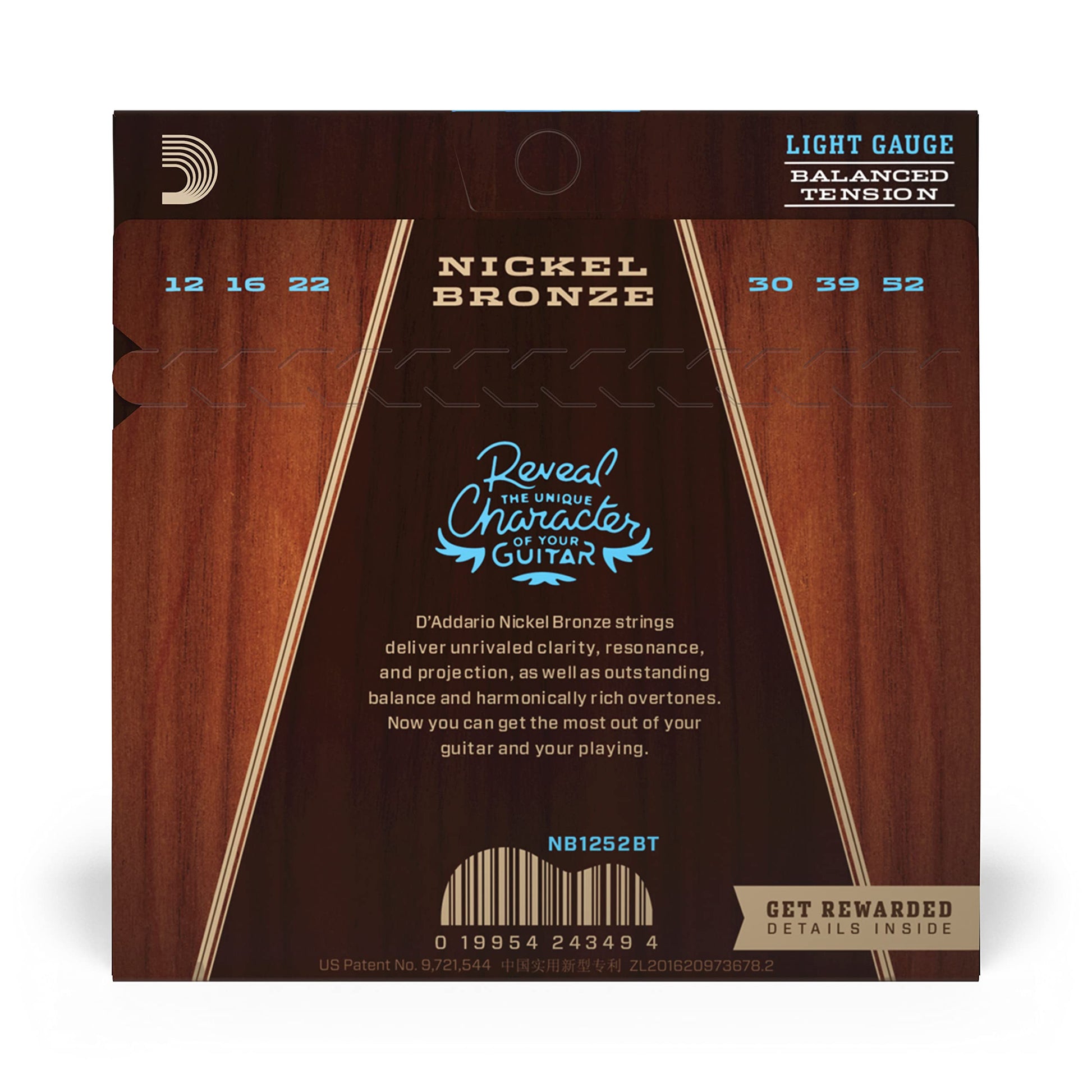 D'Addario Nickel Bronze Balanced Tension Acoustic Guitar Strings – Light - Deccan Retail