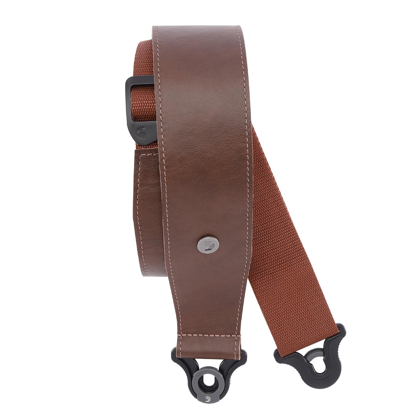 D'Addario Leather Auto Lock Guitar Strap – Brown - Deccan Retail