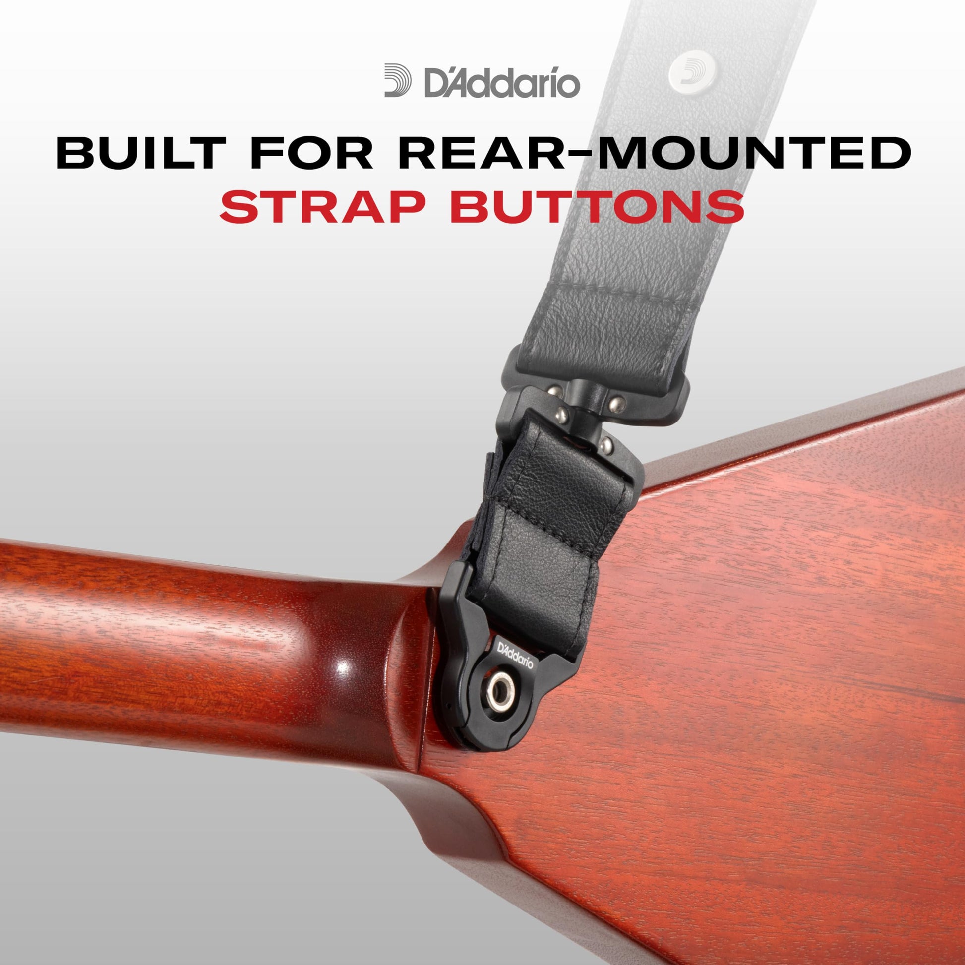 D'Addario Auto Lock Swivel Polypro Guitar Strap Black (PWSALSV00) - Deccan Retail