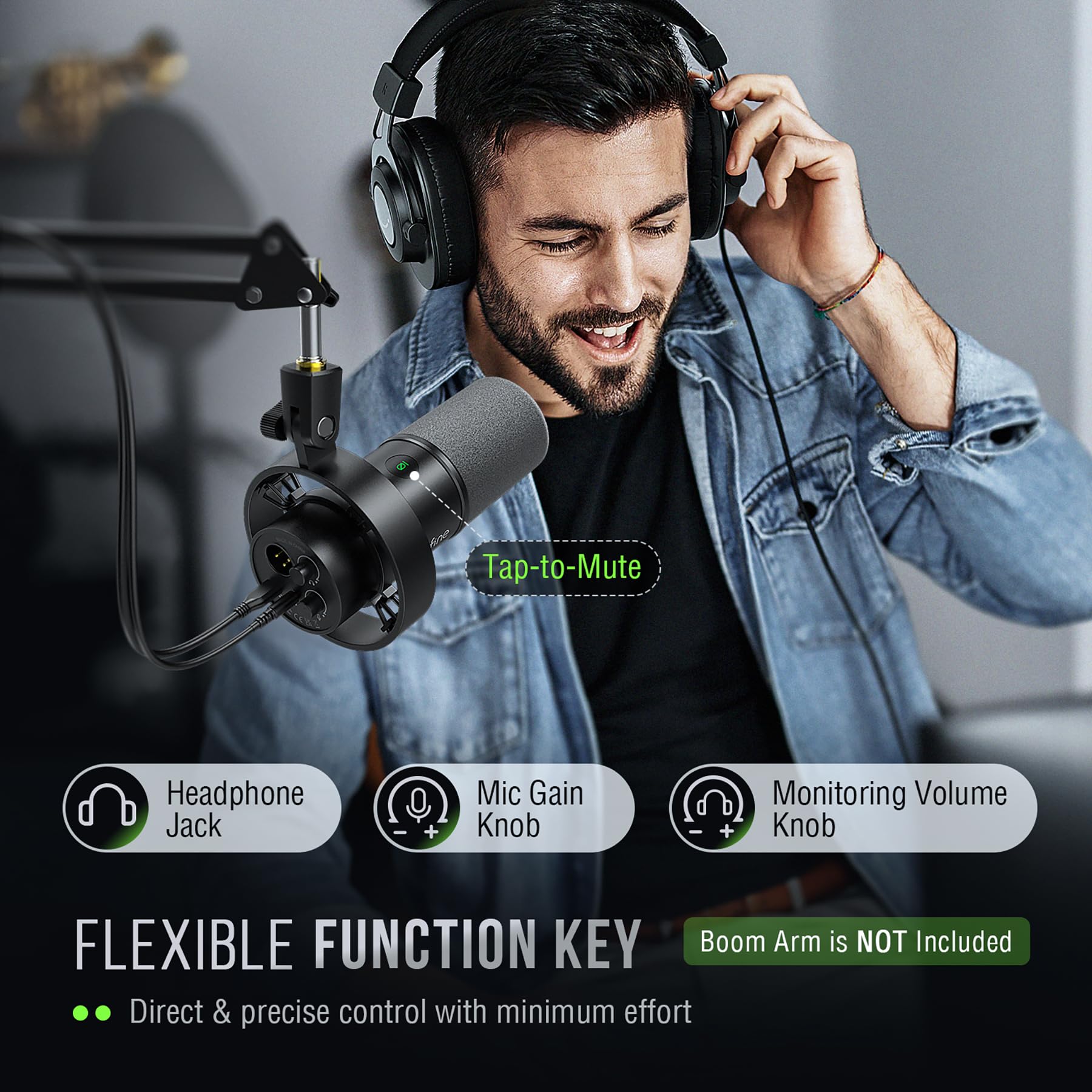 FIFINE K688 Dynamic Microphone, XLR/USB Podcast Microphone - Deccan Retail