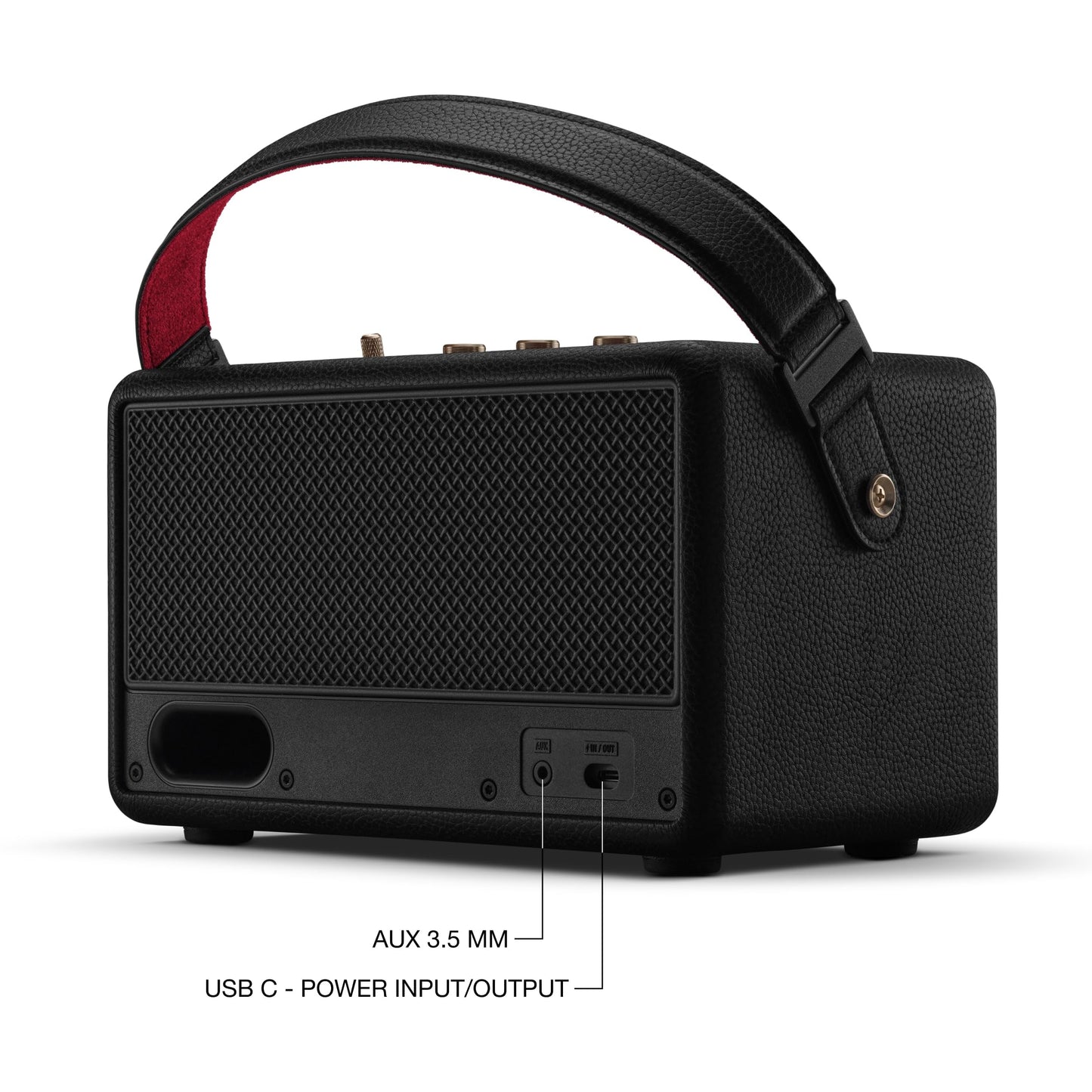 Marshall Kilburn III Portable Bluetooth Speaker – Black & Brass - Deccan Retail
