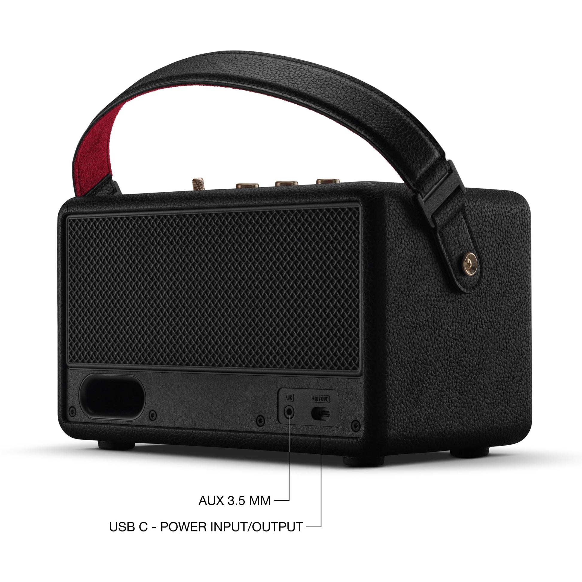 Marshall Kilburn III Portable Bluetooth Speaker – Black & Brass - Deccan Retail
