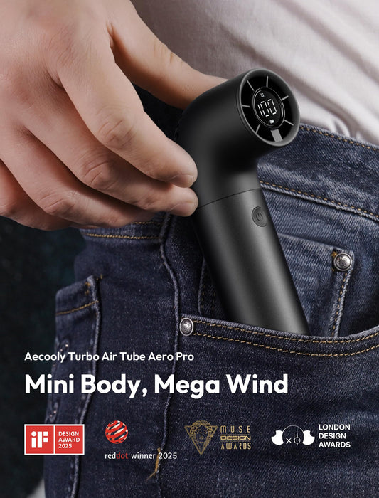Aecooly Aero Pro Portable Handheld Fan - Black
