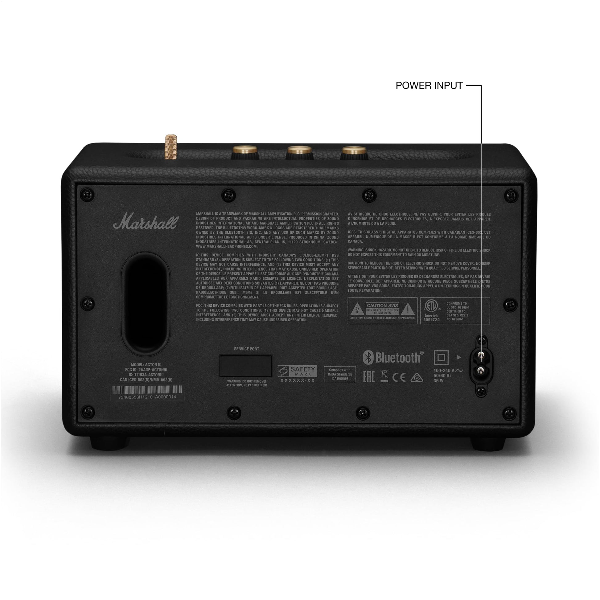 Marshall Acton III Bluetooth Home Speaker – Black - Deccan Retail
