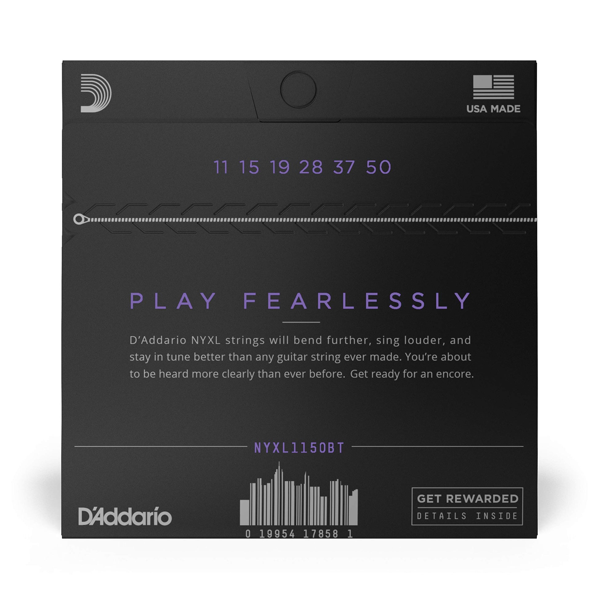 D'Addario NYXL Nickel Wound Electric Guitar Strings Balanced Tension Medium (NYXL1150BT) - Deccan Retail