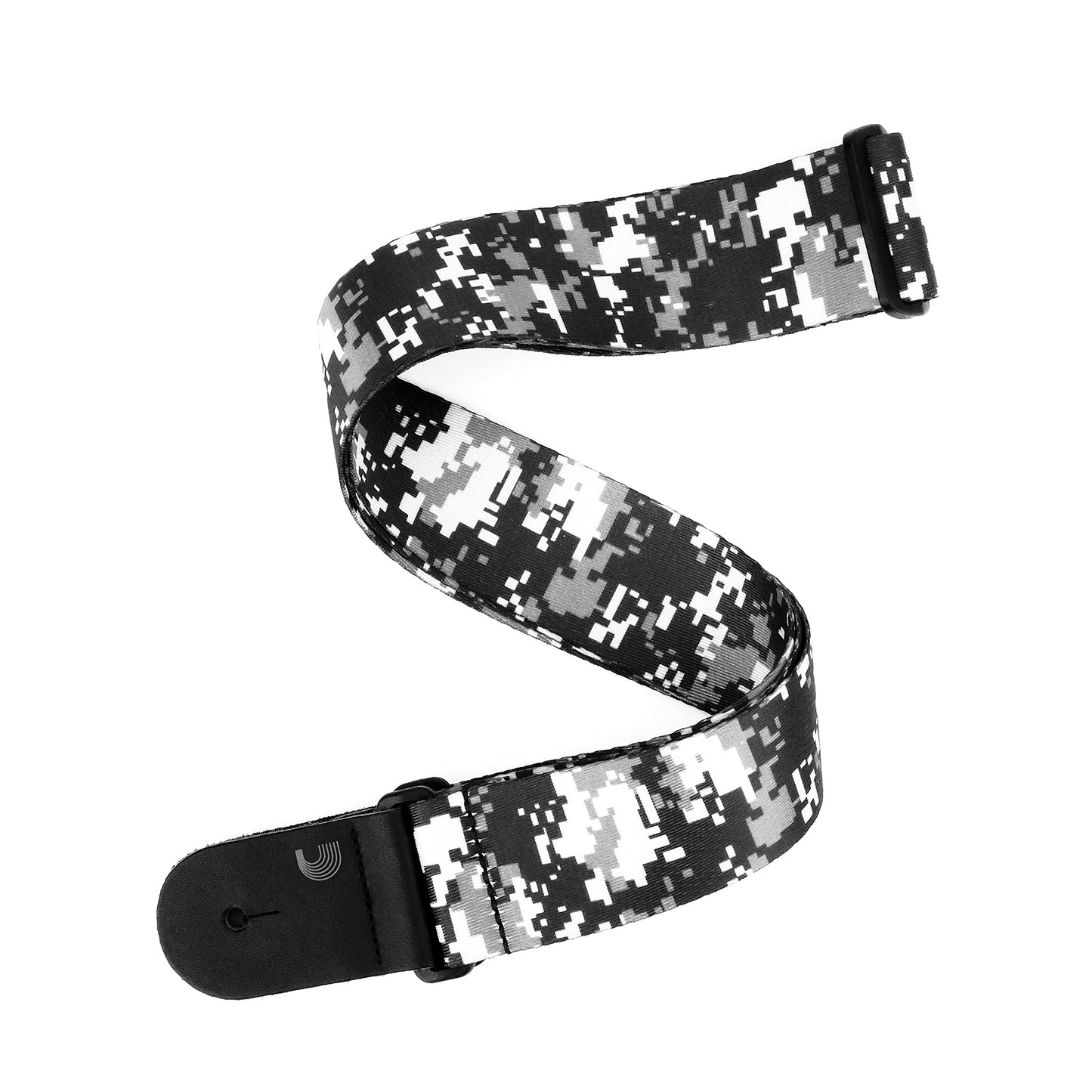 D'Addario Digital Camo Guitar Strap Black (P20S1501) - Deccan Retail