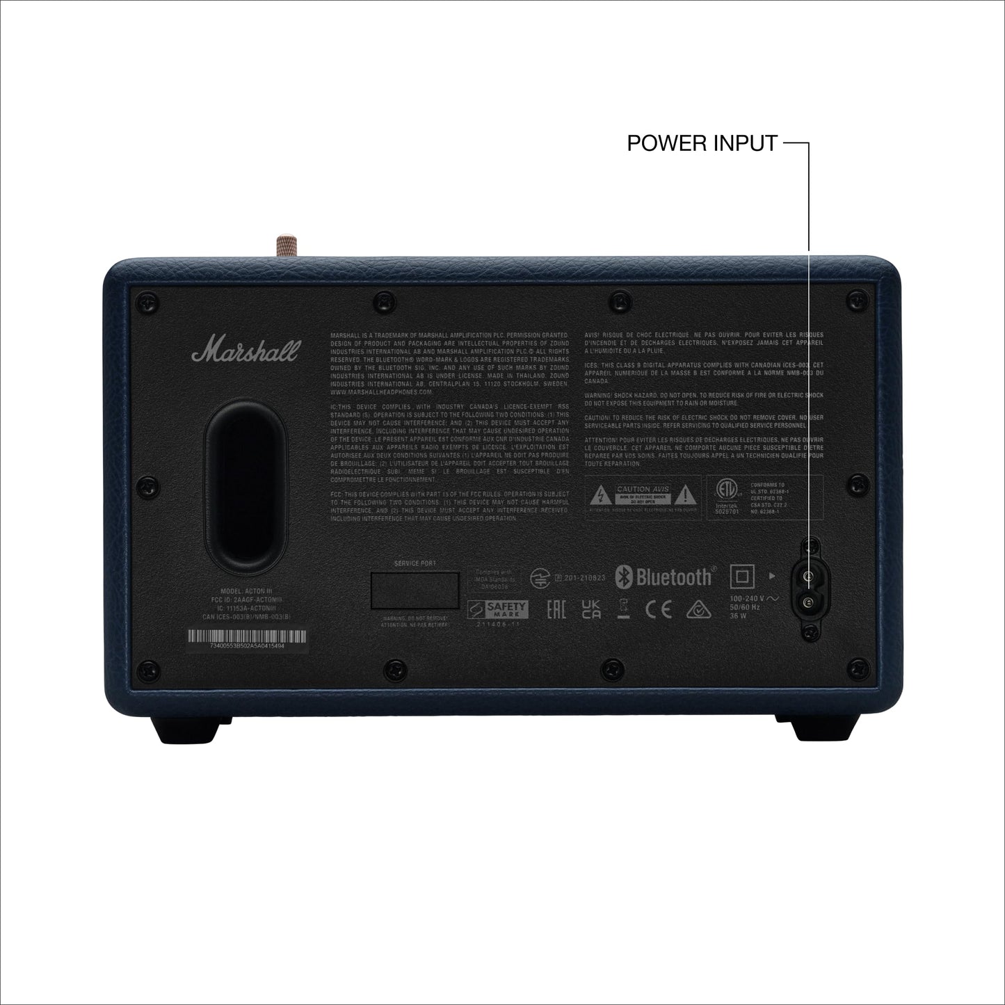 Marshall Acton III Bluetooth Home Speaker – Midnight Blue - Deccan Retail