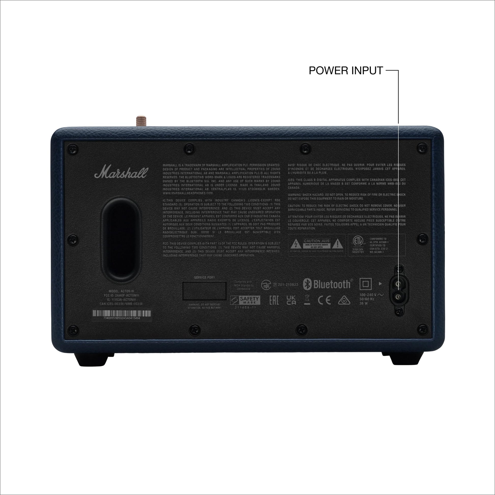 Marshall Acton III Bluetooth Home Speaker – Midnight Blue - Deccan Retail