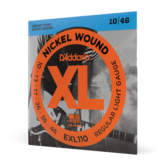 D'Addario EXL110 Nickel Wound Electric Guitar Strings 10-46 Regular Light - Deccan Retail