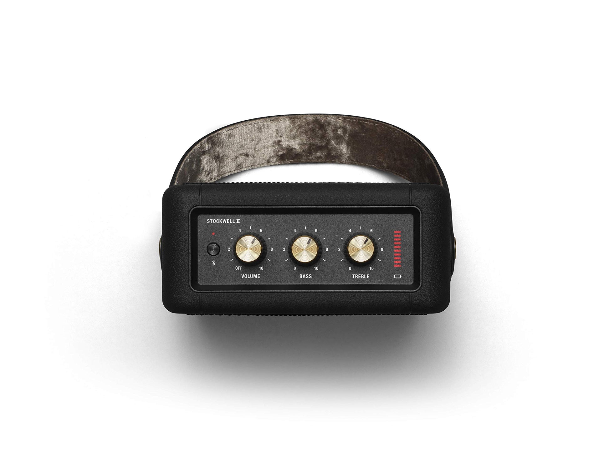 Marshall Stockwell II Portable Bluetooth Speaker – Black & Brass - Deccan Retail
