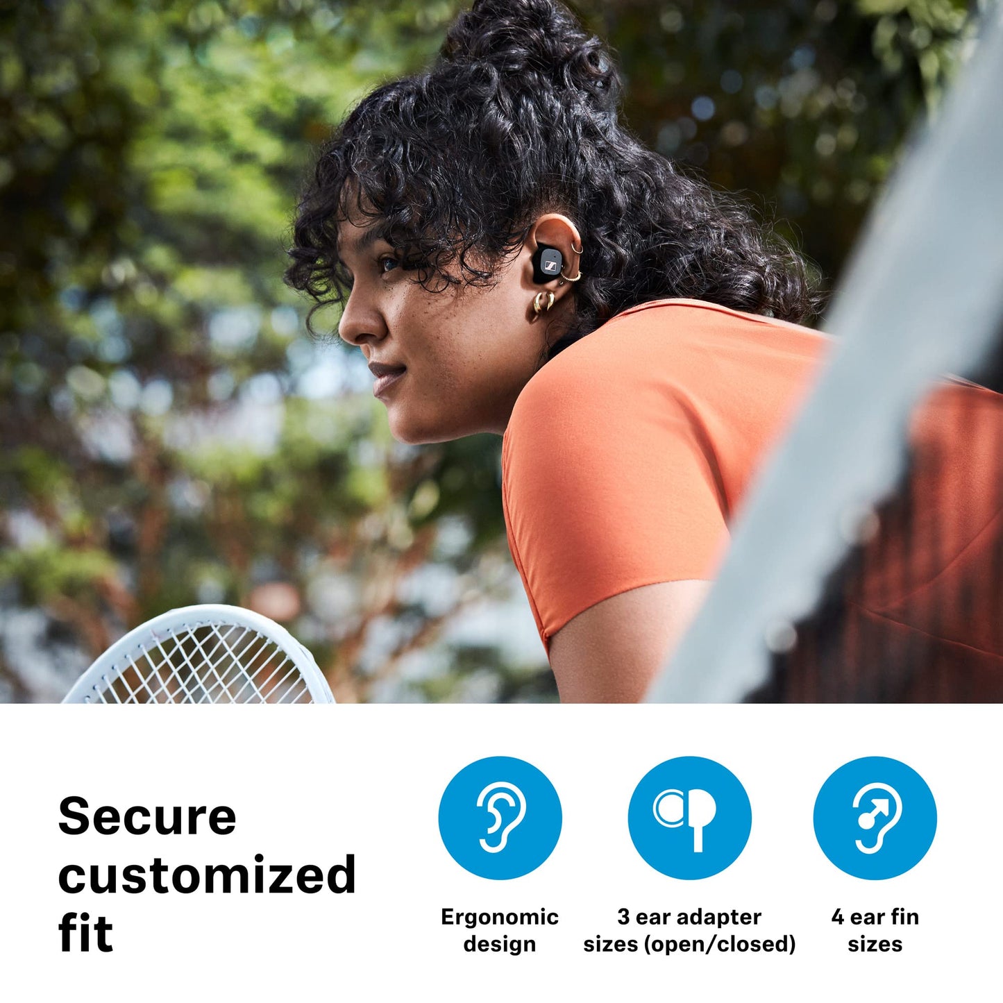 Sennheiser Sport True Wireless Bluetooth In-Ear Earbuds - Black - Deccan Retail