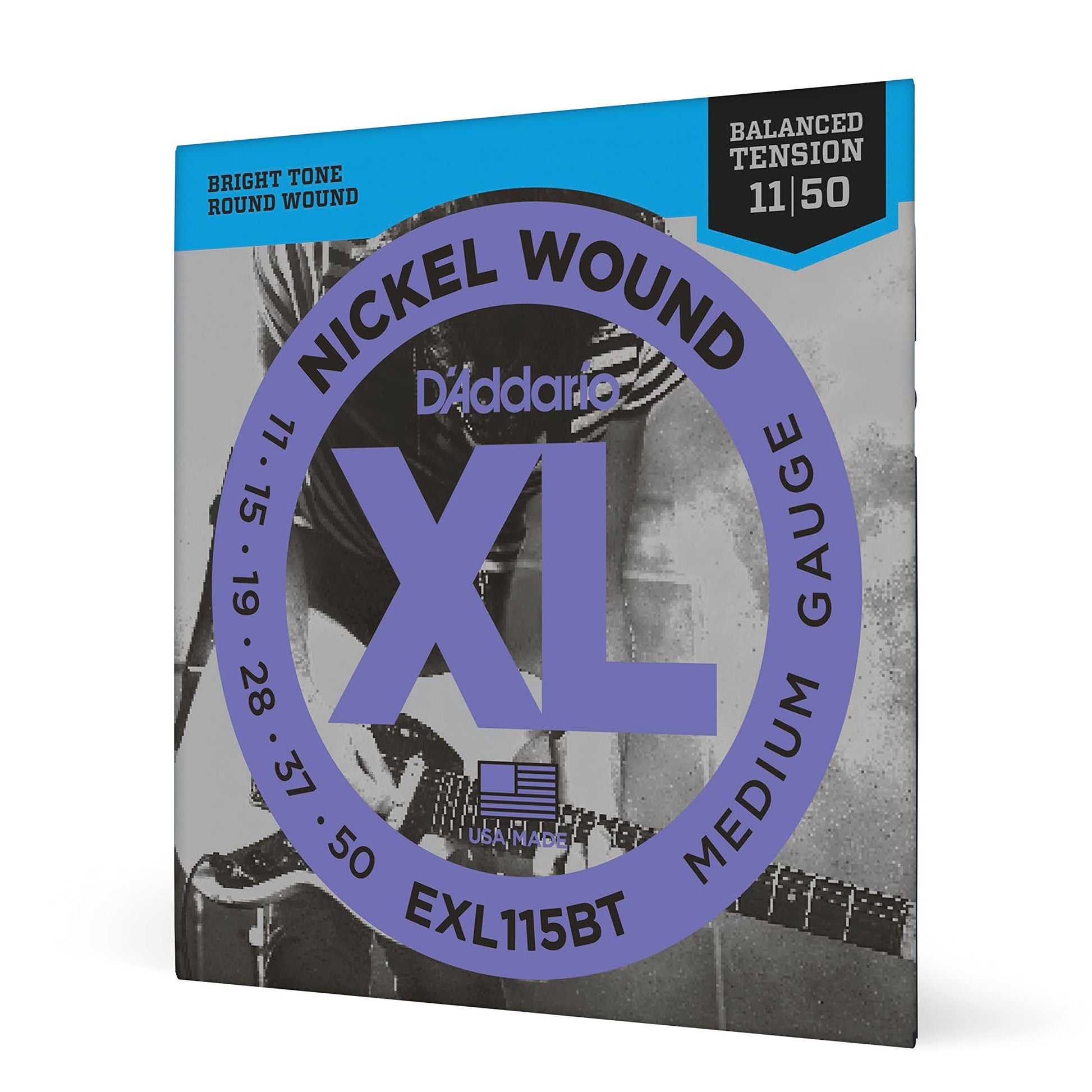 D'Addario EXL115BT Nickel Wound Electric Guitar Strings 11-50 Medium - Deccan Retail