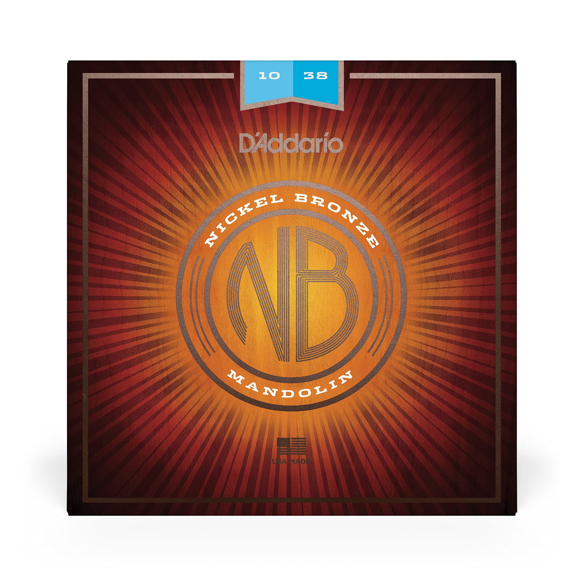 D'Addario Nickel Bronze Mandolin Strings Light 10-38 (NBM1038) - Deccan Retail