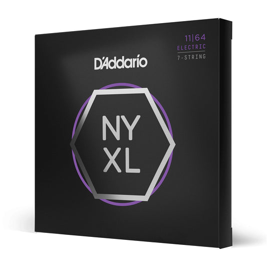 D'Addario NYXL Nickel Wound 7-String Electric Guitar Strings 11-64 (NYXL1164) - Deccan Retail