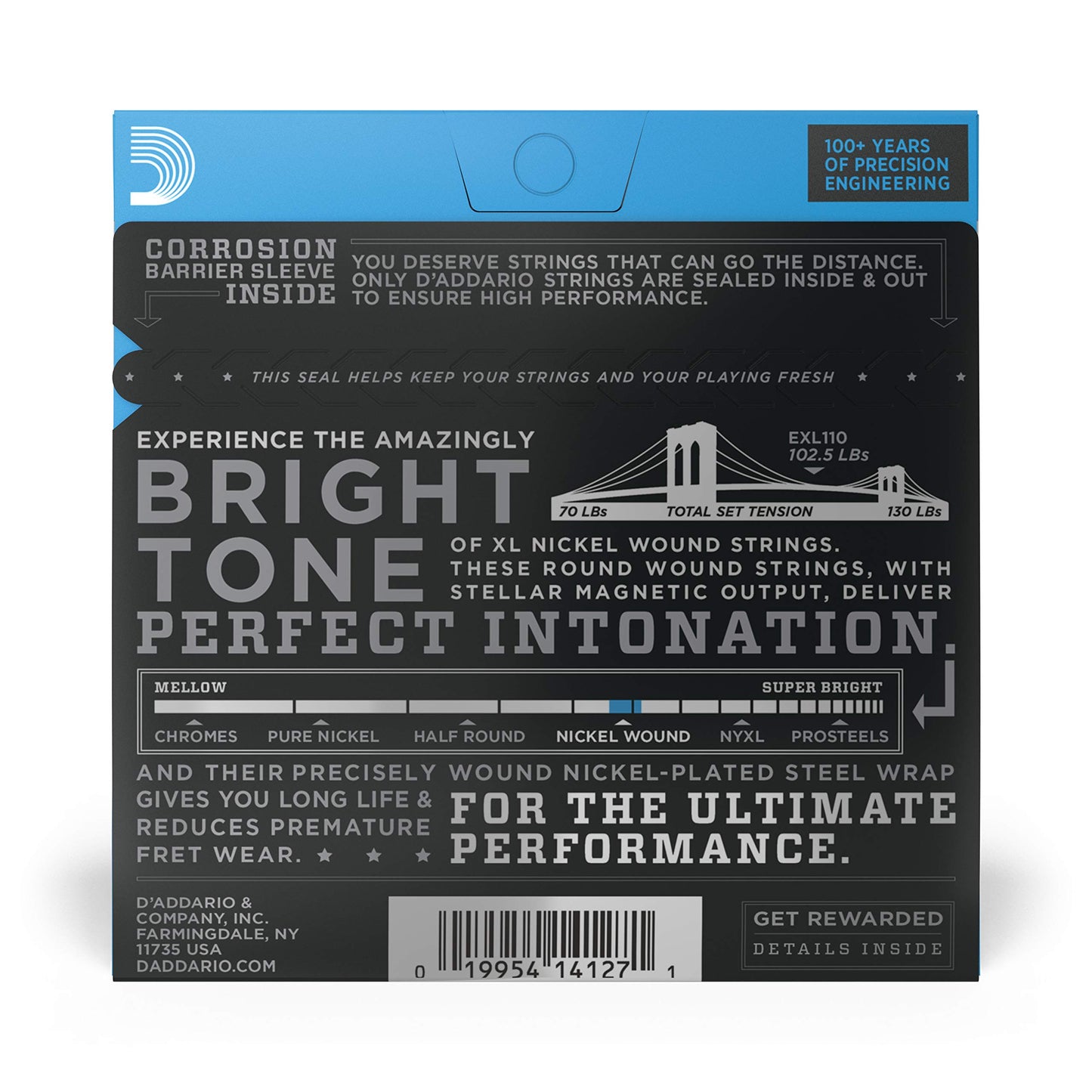 D'Addario EXL110 Nickel Wound Electric Guitar Strings 10-46 Regular Light - Deccan Retail
