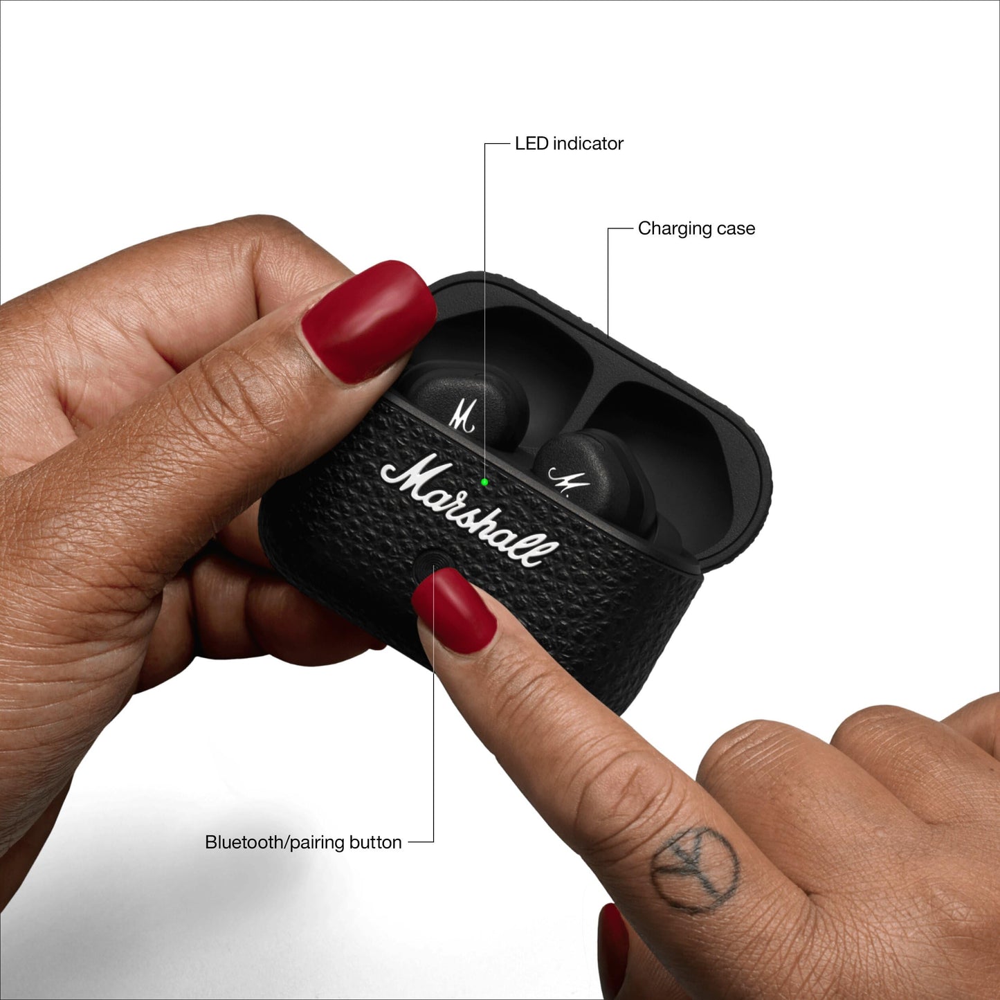 Marshall Motif II ANC True Wireless Earbuds – Black - Deccan Retail