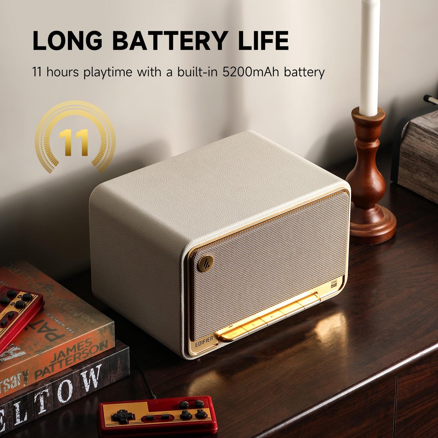 Edifier D32 Tabletop Wireless Speaker - White - Deccan Retail