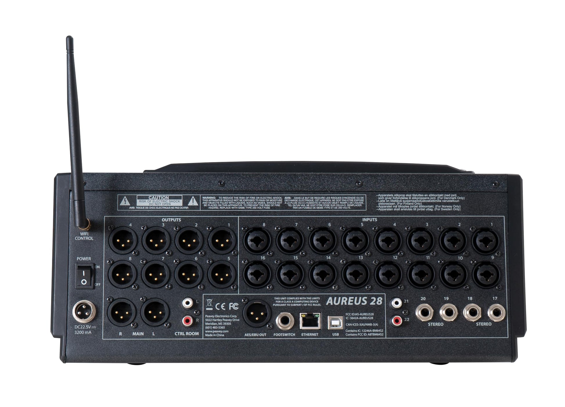 Peavey Aureus 28 Digital Mixer – 28-Input / 14-Output Mixing Console - Deccan Retail