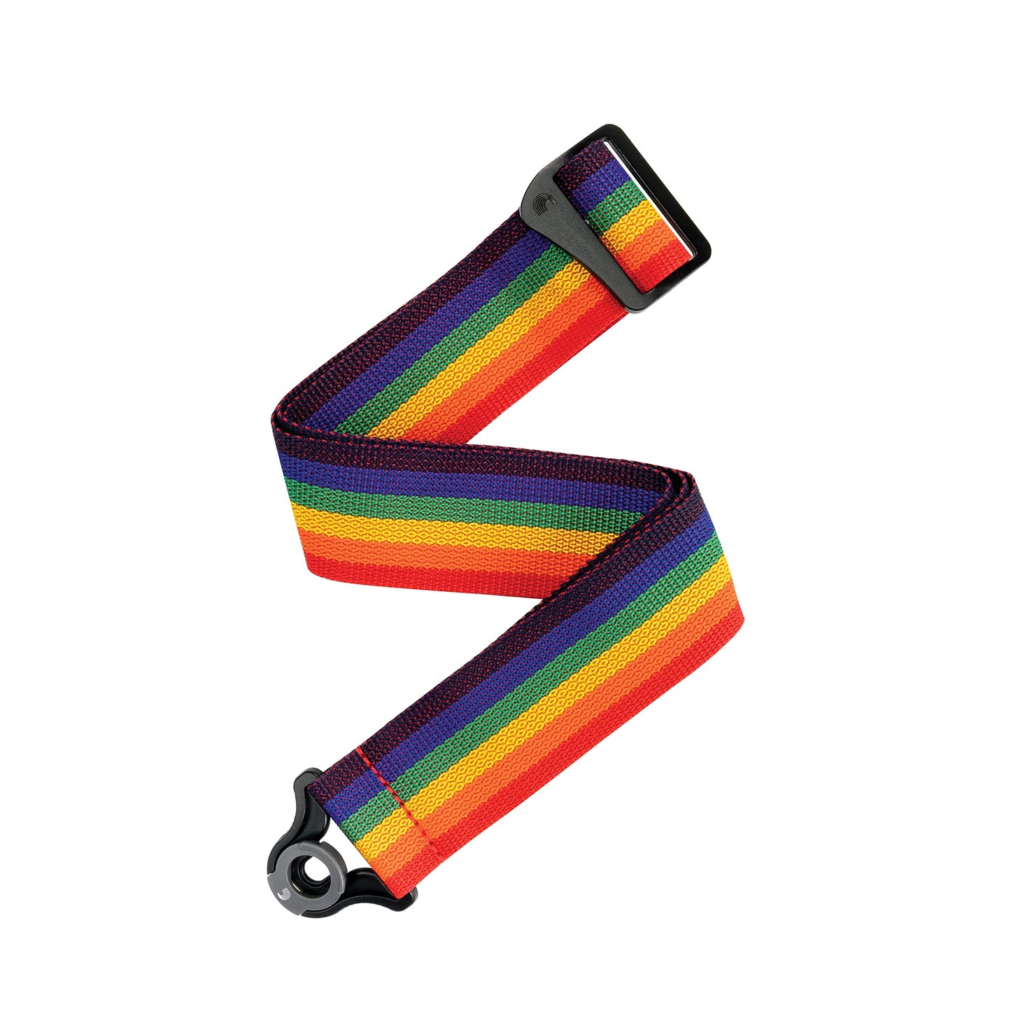 D'Addario Auto Lock Guitar Strap Rainbow (PWSAL411) - Deccan Retail