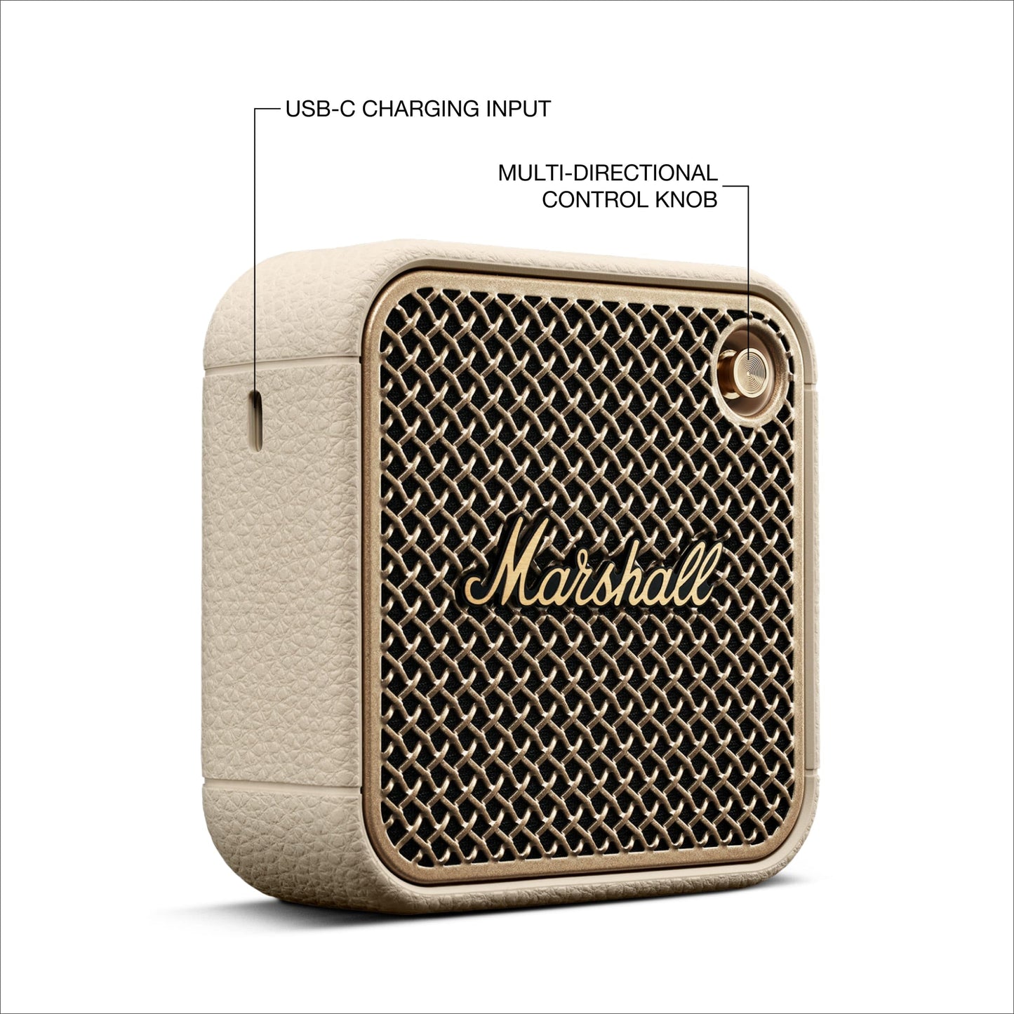 Marshall Willen II Portable Bluetooth Speaker – Cream - Deccan Retail