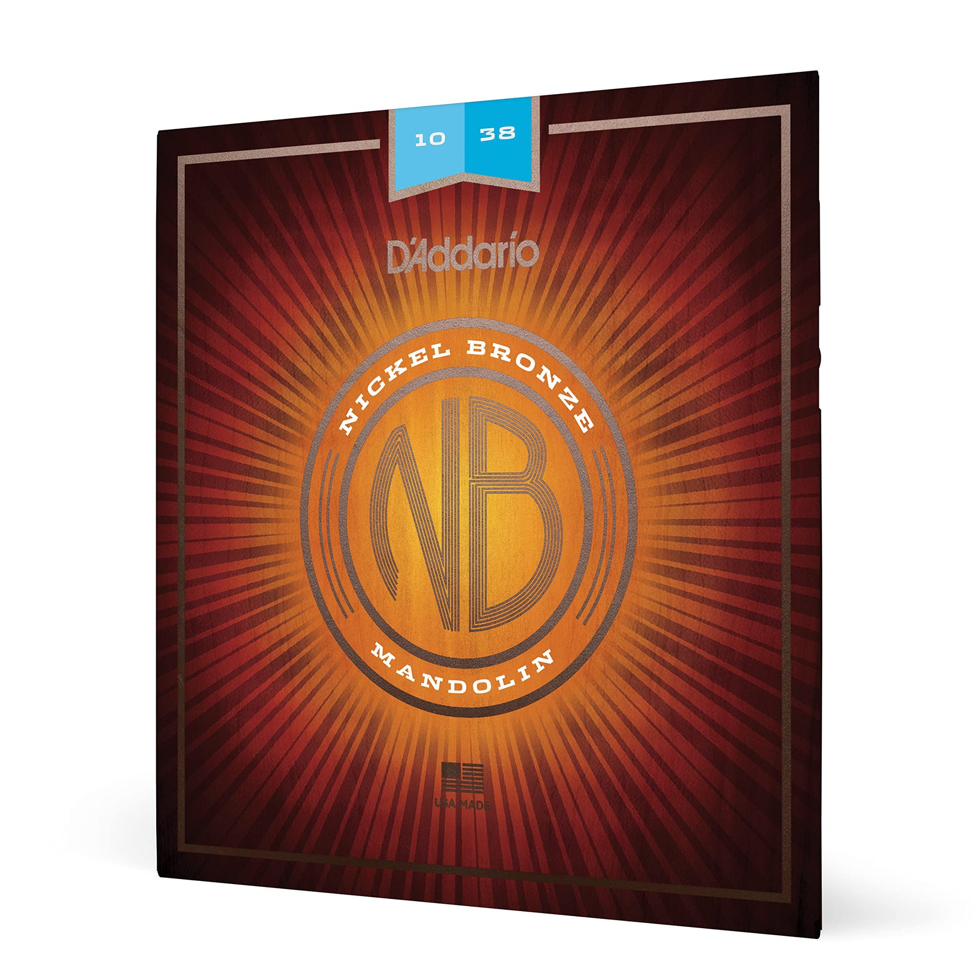 D'Addario Nickel Bronze Mandolin Strings Light 10-38 (NBM1038) - Deccan Retail