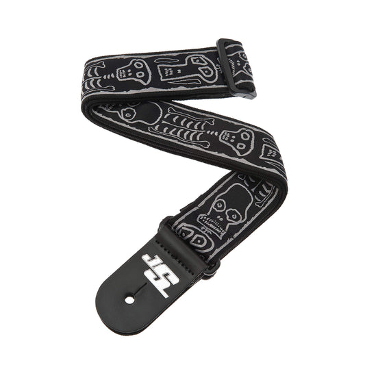 Planet Waves Joe Satriani Guitar Strap – Skull n' Bones (50JS01) - Deccan Retail