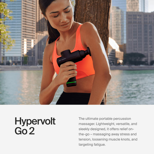 Hyperice Hypervolt Go 2 Portable Percussion Massager – Black - Deccan Retail