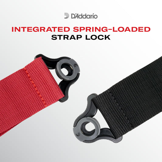 D'Addario Auto Lock Guitar Strap Rainbow (PWSAL411) - Deccan Retail