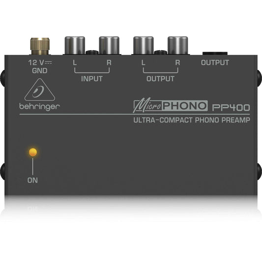 Behringer Microphono PP400 Phono Pre-Amplifier – Silver